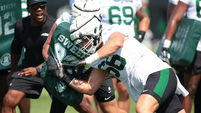 Joe Tippmann embracing position battle in Jets training camp